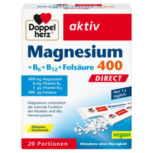 Produktbild von DOPPELHERZ Magnesium+B Vitamine DIRECT Pellets