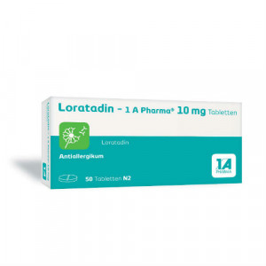 Produktbild von LORATADIN-1A Pharma Tabletten