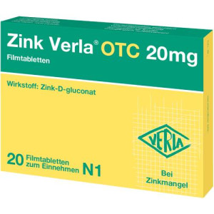 Produktbild von ZINK VERLA OTC 20 mg Filmtabletten