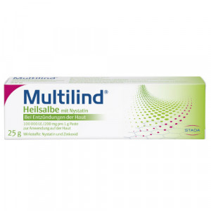 Produktbild von MULTILIND Heilsalbe m.Nystatin u.Zinkoxid