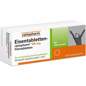 Produktbild von EISENTABLETTEN-ratiopharm 100 mg Filmtabletten