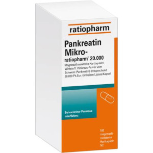 Produktbild von PANKREATIN Mikro-ratio.20.000 magensaftr.Hartkaps.