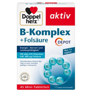 Produktbild von DOPPELHERZ B-Komplex+Fols&auml;ure Tabletten