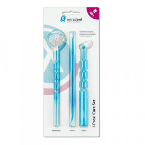 Produktbild von MIRADENT Pflegeset I-Prox Care Set blau trans.