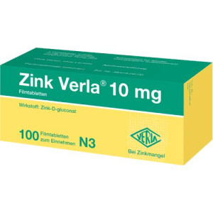 Produktbild von ZINK VERLA 10 mg Filmtabletten