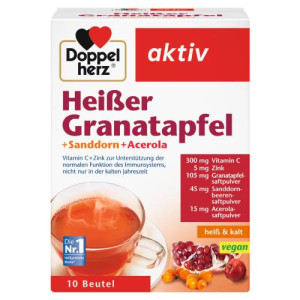 Produktbild von DOPPELHERZ hei&szlig;er Granatapfel+Sanddorn+Acerola