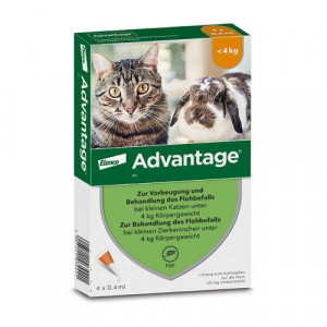 Produktbild von ADVANTAGE 40 mg Lsg.f.kl.Katzen/kl.Zierkaninchen