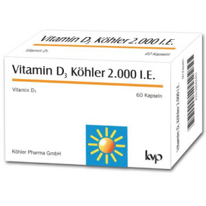 Produktbild von VITAMIN D3 K&Ouml;HLER 2.000 I.E. Kapseln