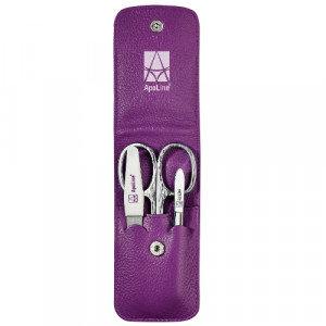 Produktbild von APOLINE Manicure Etui 3teilig lila