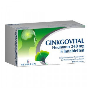 Produktbild von GINKGOVITAL Heumann&reg; 240 mg Filmtabletten