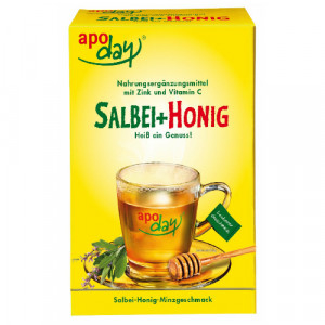 Produktbild von APODAY hei&szlig;er Salbei+Honig+Vit.C+Zink Pulver