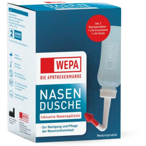 Produktbild von WEPA Nasendusche mit 10x2,95 g Nasensp&uuml;lsalz