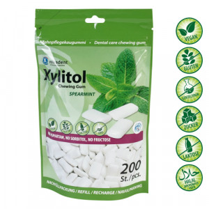 Produktbild von MIRADENT Xylitol Chewing Gum Spearmint Ref.