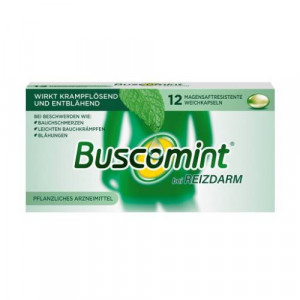 Produktbild von BUSCOMINT bei Reizdarm 0,2 ml magensaftr.Weichkps.
