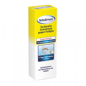 Produktbild von TERBINAFIN Schollmed gegen Fu&szlig;pilz 10 mg/g Creme