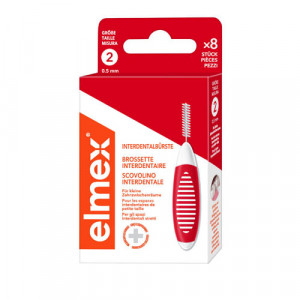 Produktbild von ELMEX Interdentalb&uuml;rsten ISO Gr.2 0,5 mm rot