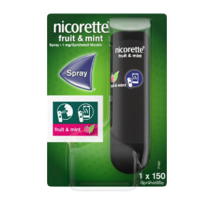 Produktbild von NICORETTE Fruit & Mint Spray 1 mg/Spr&uuml;hsto&szlig; NFC