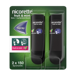 Produktbild von NICORETTE Fruit & Mint Spray 1 mg/Spr&uuml;hsto&szlig; NFC